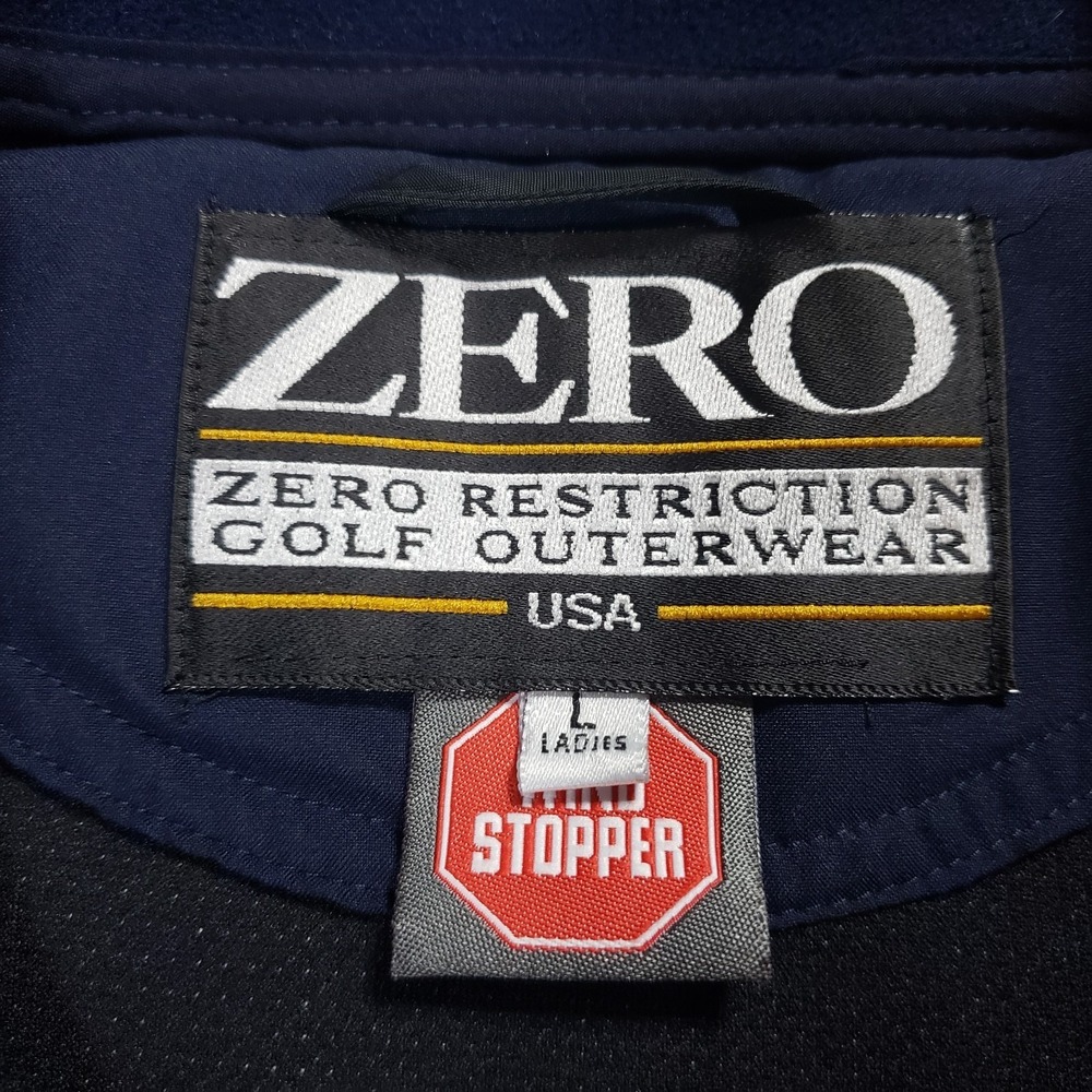 Zero Restriction Golf Jacket Women L Blue Comfort Suede Windstopper Ironwood - Picture 9 of 14